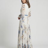 Anaïs | Vestido Maxi Floral de Mangas Longas