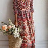 Gabrielle | Long Dress with Vintage Medallion