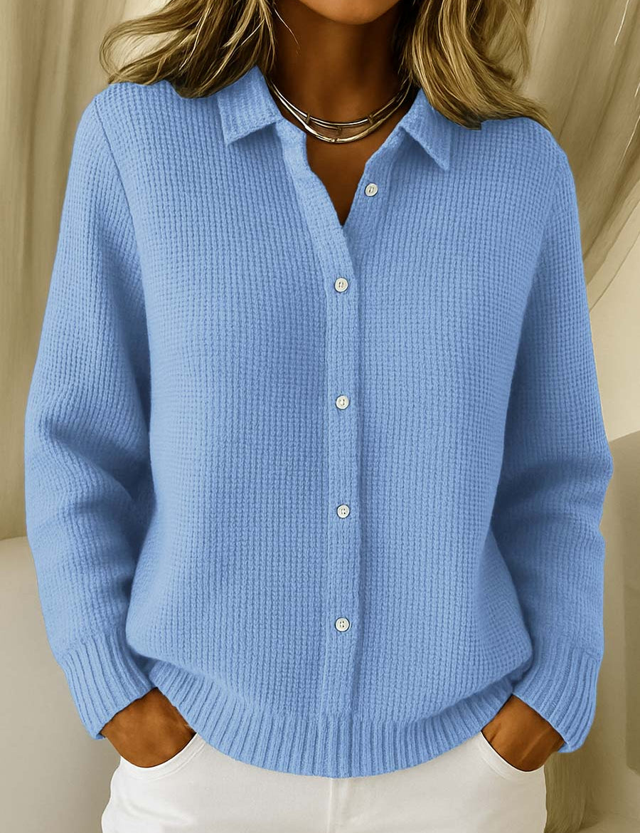 Katrina | Cardigan de Tricot Texturizado com Botões