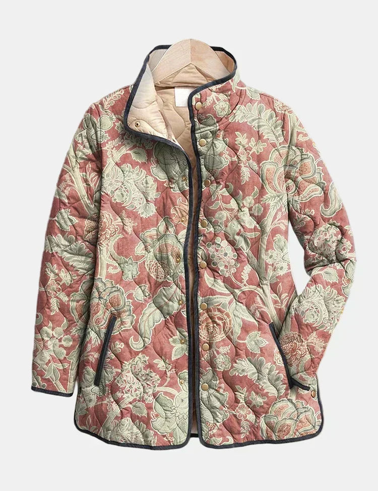 DELACROIX | Casaco Matelassado Feminino Terracota Pauline