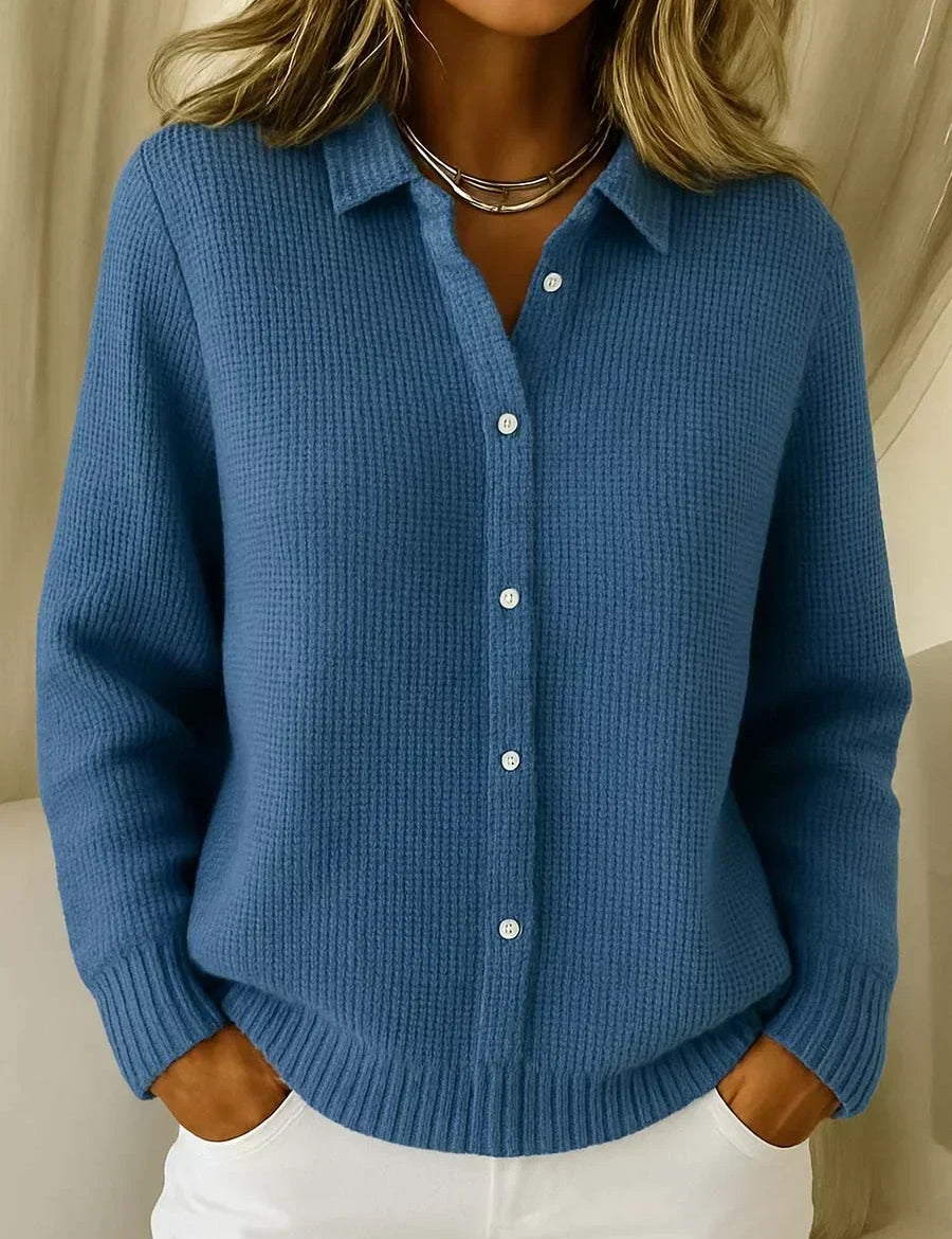 Katrina | Cardigan de Tricot Texturizado com Botões