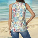 Blusa Casual com Estampa Floral