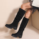 Botas de camurça pretas Fawn