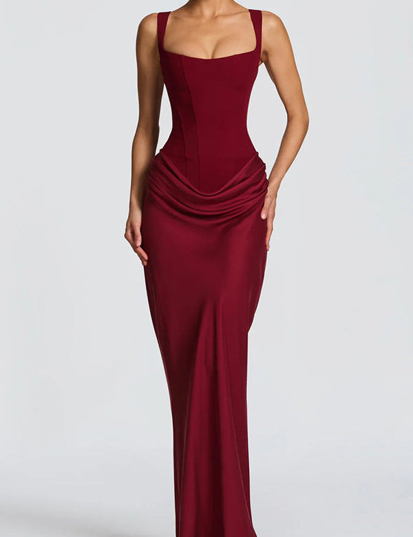 Éléonore | Vestido Maxi com Decote Quadrado