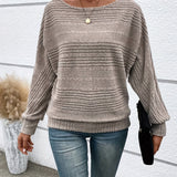 BEAUMONT NICE | PULÔVER COM MANGAS BATWING RIBBADAS PARA MULHERES