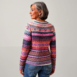 DELACROIX | Élina Pink Mélange Knit Sweater