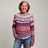 DELACROIX | Élina Pink Mélange Knit Sweater