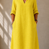 DELACROIX | Sylvie V-Neck Flowing Dress
