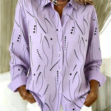 Delamont Paris | Camisa Casual com Estampa Abstrata