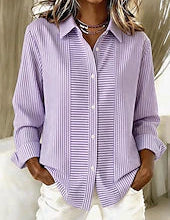 Delamont Paris | Camisa Casual Listrada com Botões Frontais