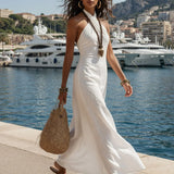 Azura | Maxi Dress with Halter Neckline
