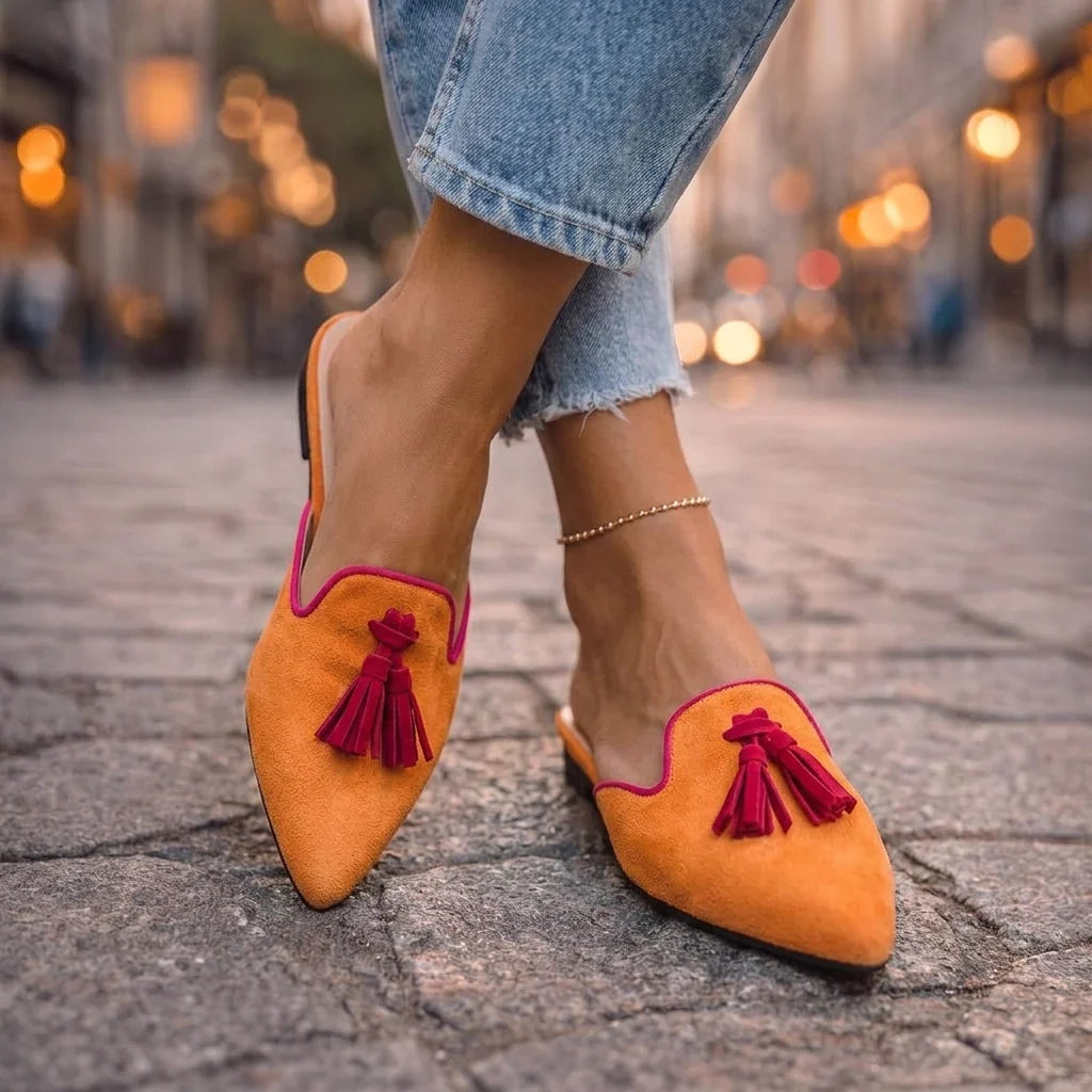 Serafina Mules de Ponta com Franjinhas