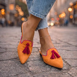 Serafina Mules de Ponta com Franjinhas