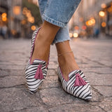 Mocasines Dalia com Franja e Padrão Animal