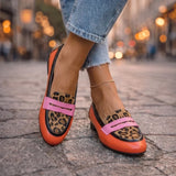 Mocassins Rosalia com Estampado de Leopardo