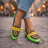 Mocassins Rosalia com Estampado de Leopardo