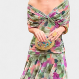 Alondra | Vestido Longo Floral com Decote em V