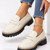 Mocassins Femininos Confortáveis para Meia-Estação com Sola Grossa e Antiderrapante