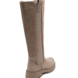 Botas Ivi de Camurça na Cor Topo