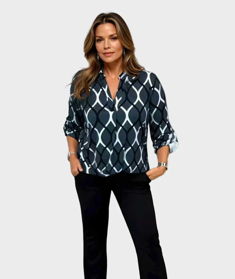 "Camisa Casual de Manga Longa" can be rewritten as "Camisa Elegante de Manga Longa para Uso Diário".