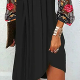 Camille | Vestido Elegante com Mangas Floridas
