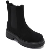 Botines Chelsea de ante Lania negros