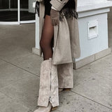 Lavinia Beige Cowboy Boots