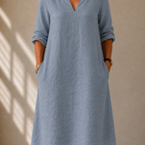 DELACROIX | Vestido Elegante com Gola Tunisina Élina