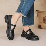 Vela - Sapatos Mary Janes Premium em Couro