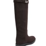 Botas de Camurça Mila em Marrom Escuro