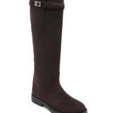 Botas de Camurça Mila em Marrom Escuro