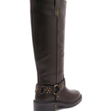 Botas Nyra con tachuelas marrones