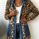 Lorena | Casaco Longo de Leopardo com Jeans