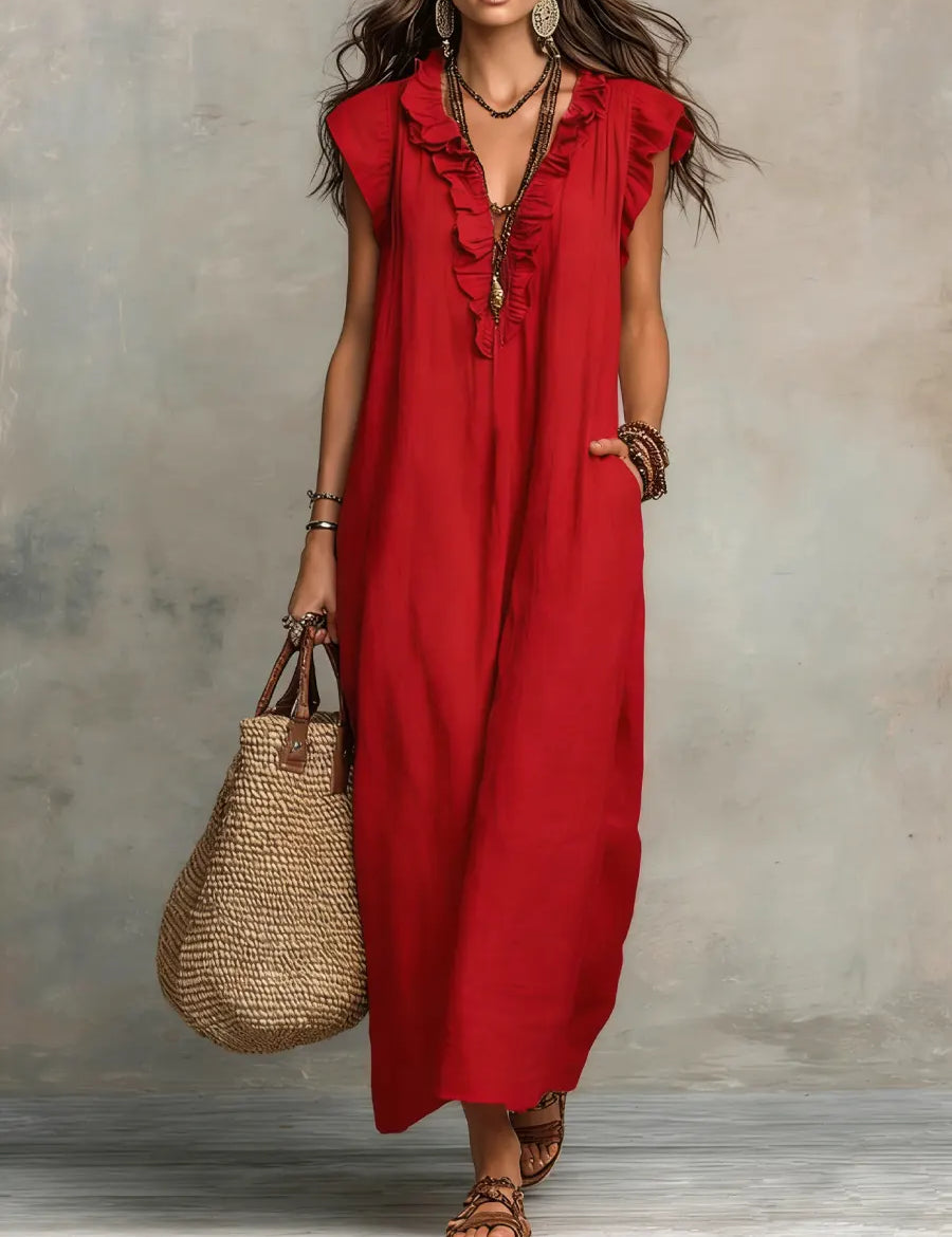 Camélia | Vestido Longo Estilo Boêmio