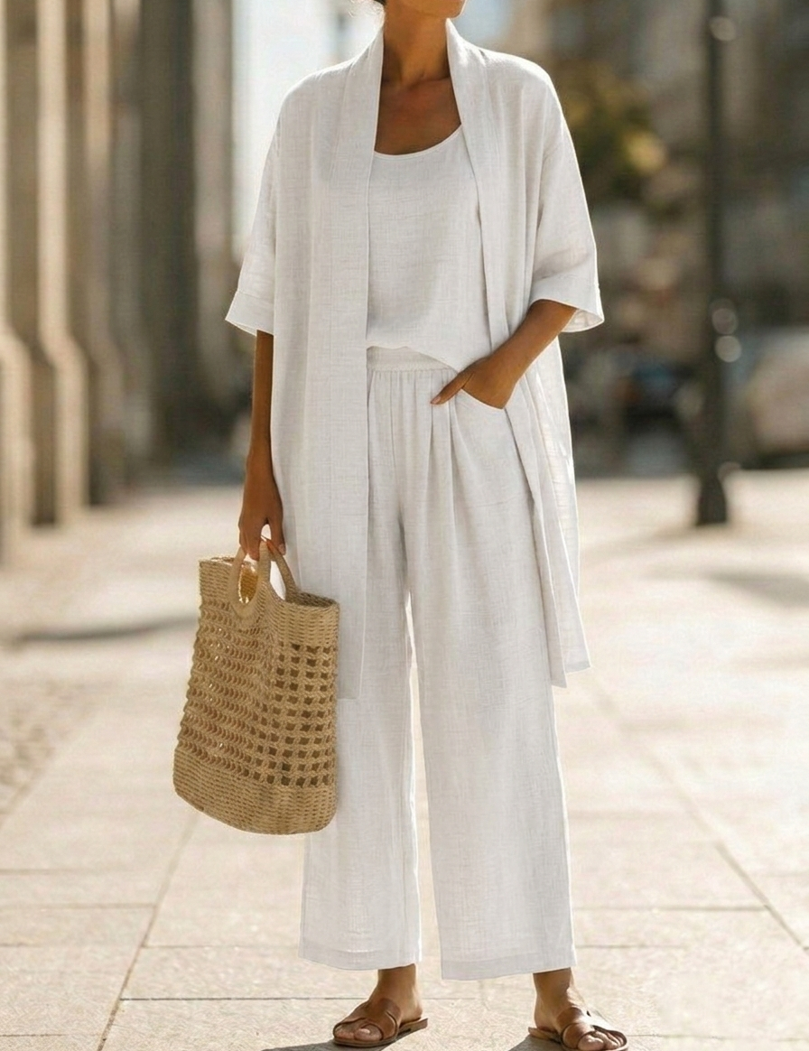 Isa | Conjunto Elegante de Três Peças com Estilo Descomplicado
