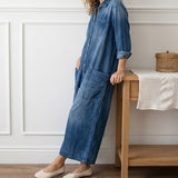Mónica -  Macacão de Algodão Denim