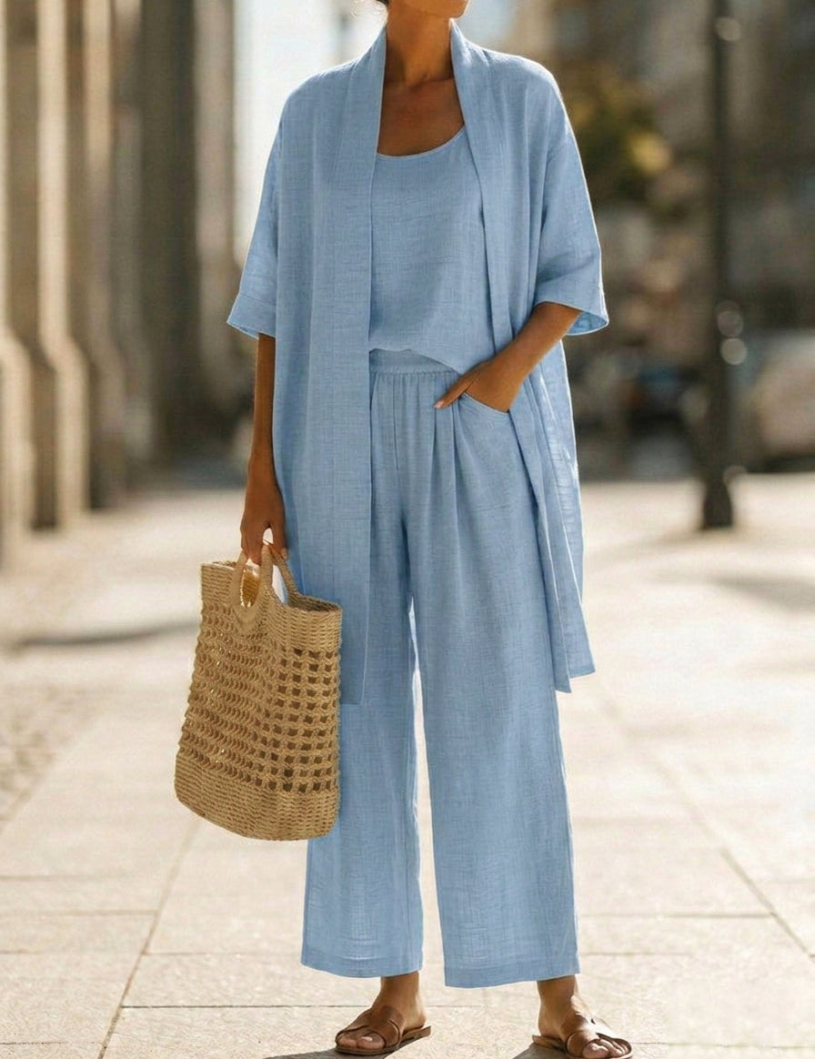 Isa | Conjunto Elegante de Três Peças com Estilo Descomplicado