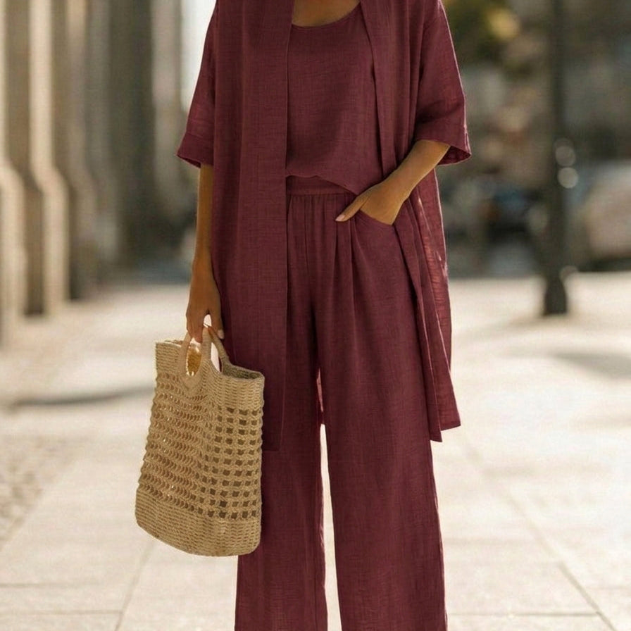 Isa | Conjunto de três peças elegante sem esforço