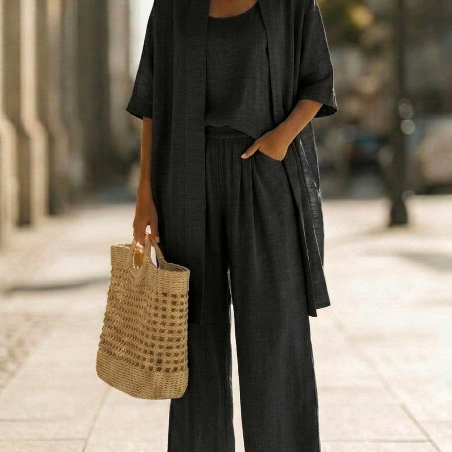 Isa | Conjunto de três peças elegante sem esforço