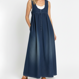 Iva - Vestido Maxi de Denim Vintage