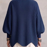 Isadora | Cardigan Oversize com Colarinho e Grandes Botões Metálicos