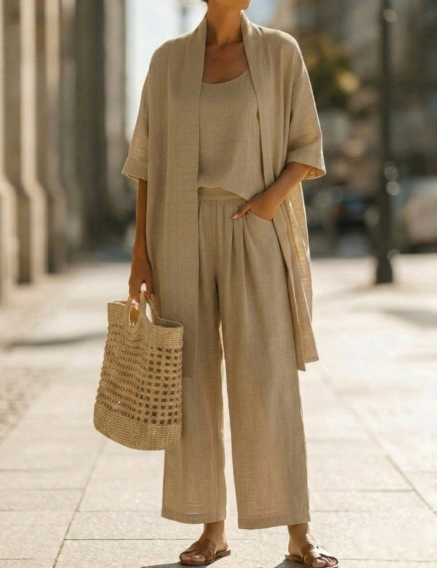 Isa | Conjunto de três peças elegante sem esforço