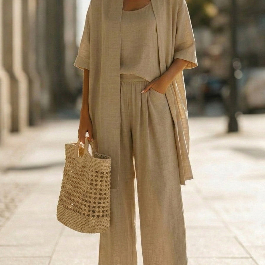 Isa | Conjunto de três peças elegante sem esforço