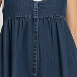 Iva - Vestido Maxi de Denim Vintage