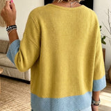 Jennifer™ | Cardigan em malha color-block