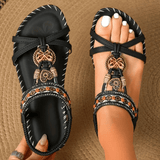 Simona | Sandálias Comfort Estilo Ibiza
