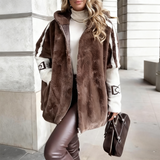 🧥 60% DE DESCONTO! ✨ Casaco Casual com Capuz e Zíper em Peluche para Mulher - Forro Polar com Bolso Oculto para um Estilo Confortável e Quente ❄️🛍️