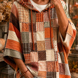 Roxana | Oversized Hoodie with Artistic Patchwork