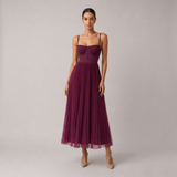 MOREAU LYON | VESTIDO MIDI COM CORSETE ESTRUTURADO PARA MULHERES