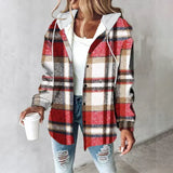 Camisa Overshirt com Capuz Forrada Élise